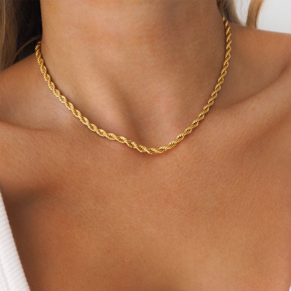 Collar Golden Rope Handmade
