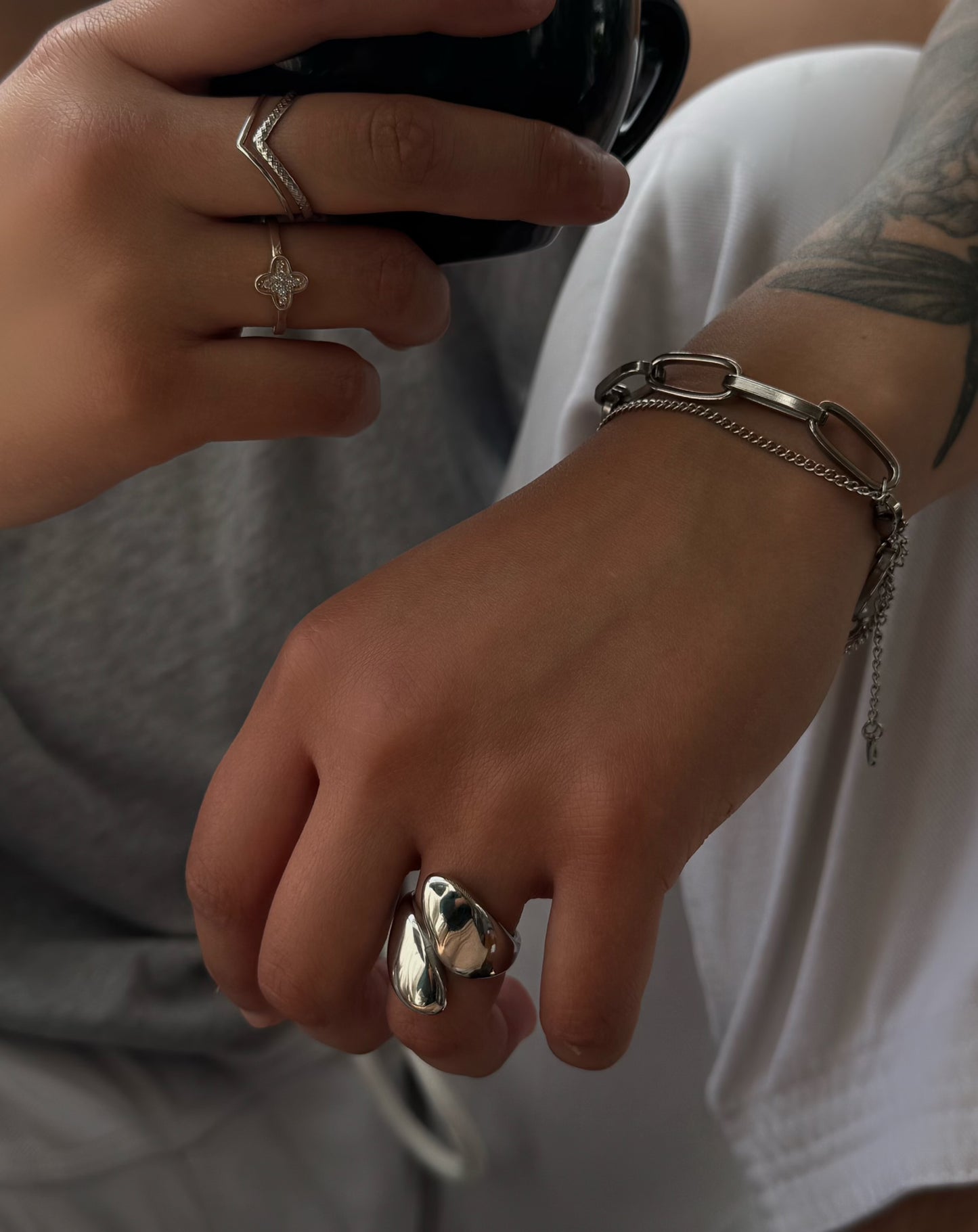 Anillo shine silver