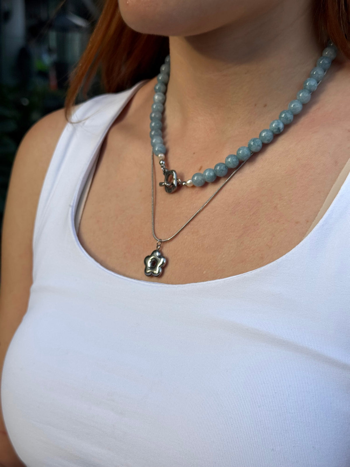 Collar blue sea