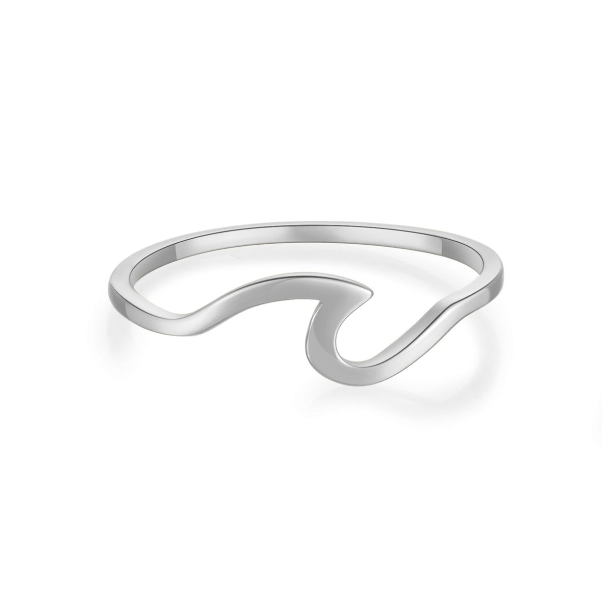 Anillo wave (plata 925)