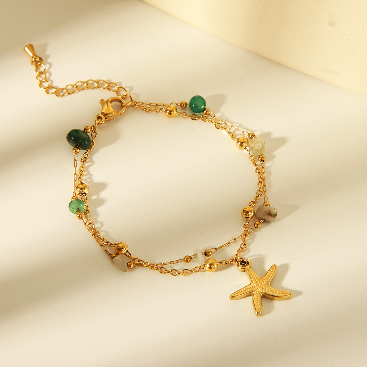 Pulsera brisa con piedras naturales