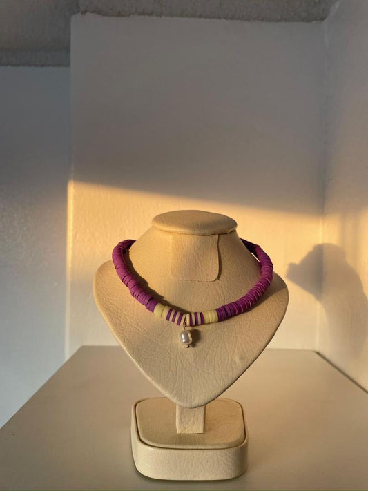 Collar Purple Handmade