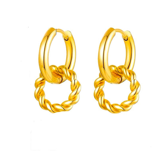 Argollas Valeria - Double earring